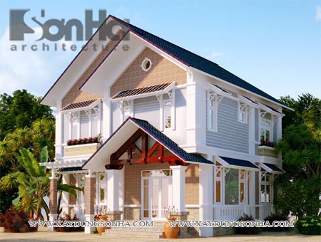 thiet ke biet thu nhiet doi phong cach Phap 2