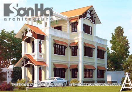 mau biet thu Phap dep tai Sai Gon 5