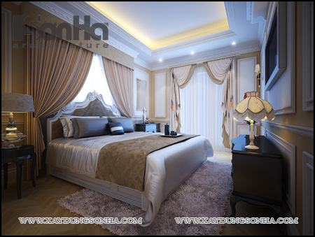 noi that phong khach kieu Phap dep 1