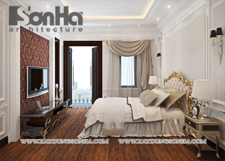 noi that phong khach kieu Phap dep 4