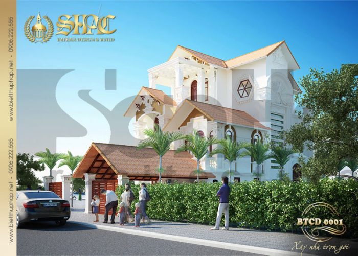 1 Thiet ke kien truc biet thu tan co dien tai hung yen sh btcd 0001