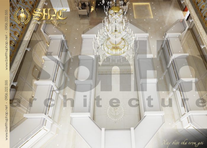 15 Mẫu nội thất tầng 1 kinh doanh biệt thự pháp tại nam định sh btp 0016