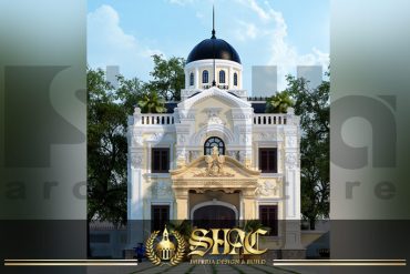 BIA thiết kế kiến trúc biệt thự lâu đài tại bắc ninh sh btld 0012