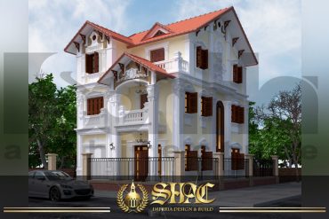 BIA Thiết kế kiến trúc biệt thự tân cổ điển tại quảng ninh sh btcd 0006