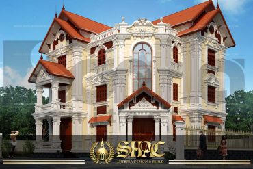 BIA thiết kế kiến trúc biệt thự tân cổ điển tại quảng ninh sh btcd 0009