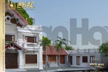 4 Mẫu kiến trúc biệt thự tân cổ điển đẹp tại hải phòng sh btcd 00223