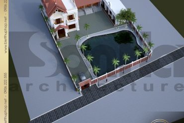 6 Phối cảnh biệt thự tân cổ điển đẹp tại hải phòng sh btcd 0023