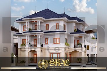 BIA thiết kế kiến trúc biệt thự tân cổ điển tại hải phòng SH BTCD 0028