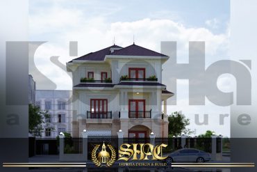 BIA thiết kế kiến trúc biệt thự tân cổ điển tại quảng bình SH BTCD 0027