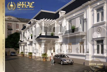 1 Thiết kế kiến trúc biệt thự tân cổ điển pháp tại cà mau sh btcd 0030