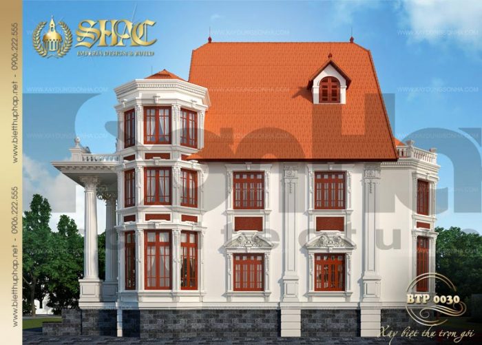 Thiết kế được đánh giá cao của ngôi biệt thự phố cổ điển 3 tầng tại Đồng Nai 
