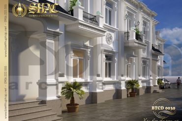 2 Mẫu kiến trúc biệt thự tân cổ điển đẹp tại cà mau sh btcd 0030