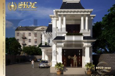 3 Thiết kế kiến trúc biệt thự tân cổ điển pháp tại cà mau sh btcd 0030