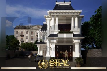 BÌA thiết kế kiến trúc biệt thự tân cổ điển pháp tại cà mau sh btcd 0030