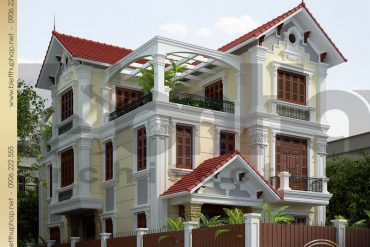 3 Thiết kế kiến trúc biệt thự tân cổ điển đẹp tại quảng ninh sh btcd 0034