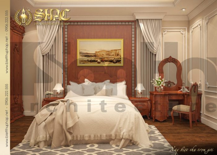 Ý tưởng thiết kế phòng ngủ với gam màu tầm ấm mang đến không gian riêng tư lý tưởng cho chủ nhân căn phòng 