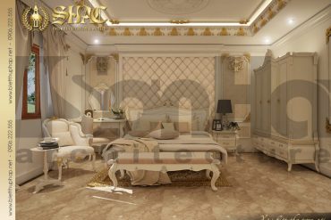 13 Thiết kế nội thất phòng ngủ biệt thự lâu đài tại Quảng Ninh SH BTLD 0029