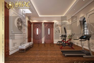 16 Thiết kế nội thất phòng tập gym biệt thự cổ điển đẹp tại Cần Thơ SH BTP 0036