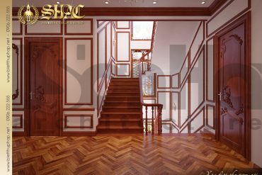 20 Thiết kế nội thất sảnh thang biệt thự cổ điển tại Hà Nội SH BTLD 0025