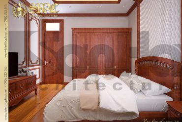 9 Mẫu thiết kế nội thất phòng ngủ biệt thự cổ điển tại Hà Nội SH BTLD 0025