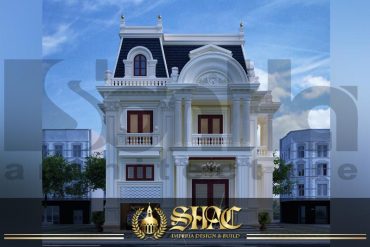 BÌA thiết kế biệt thự tân cổ điển 3 tầng 2 mặt tiền tại sài gòn sh btcd 0047