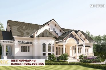 1 Thiết kế biệt thự tân cổ điển đẹp tại vĩnh long sh btcd 0059