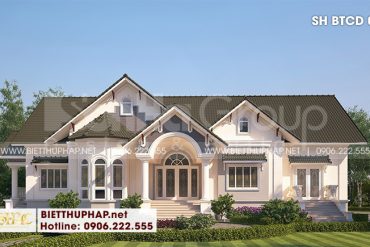2 Mẫu biệt thự tân cổ điển 1 tầng tại vĩnh long sh btcd 0059